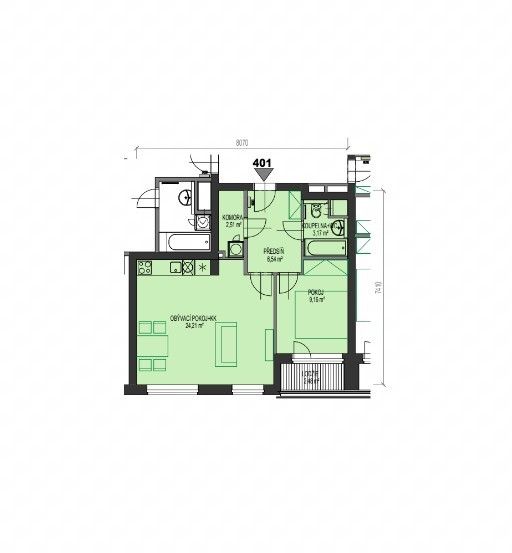 Prodej, Byt 2+kk, Praha