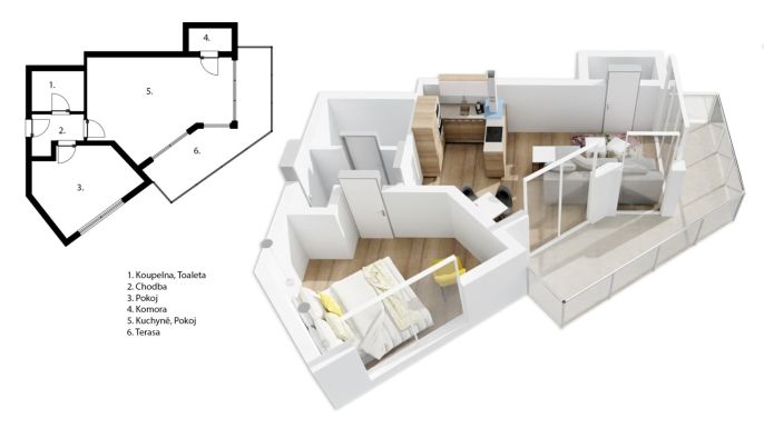 Prodej, Byt 2+kk, Praha