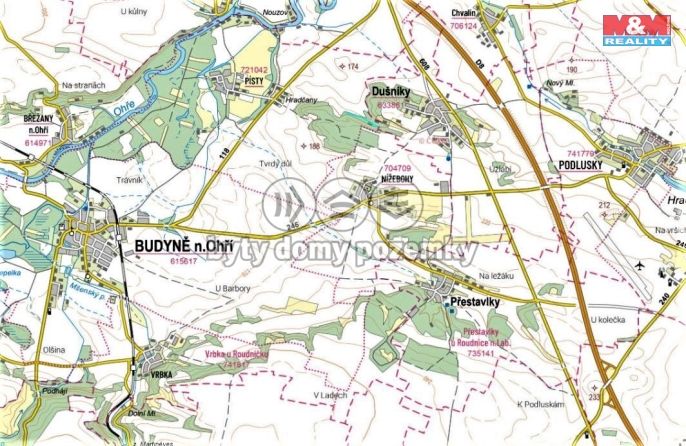 Prodej, Pozemek k bydlení, Budyně nad Ohří