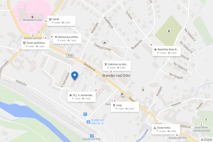 Prodej, Byt 3+1, Brandýs nad Orlicí