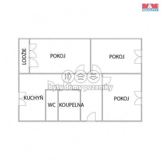 Prodej, Byt 3+1, Krupka