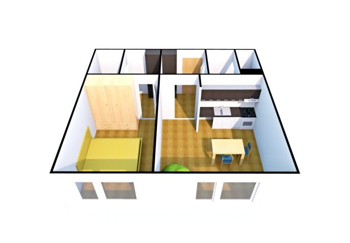 Pronájem, Byt 2+kk, Ústí nad Labem