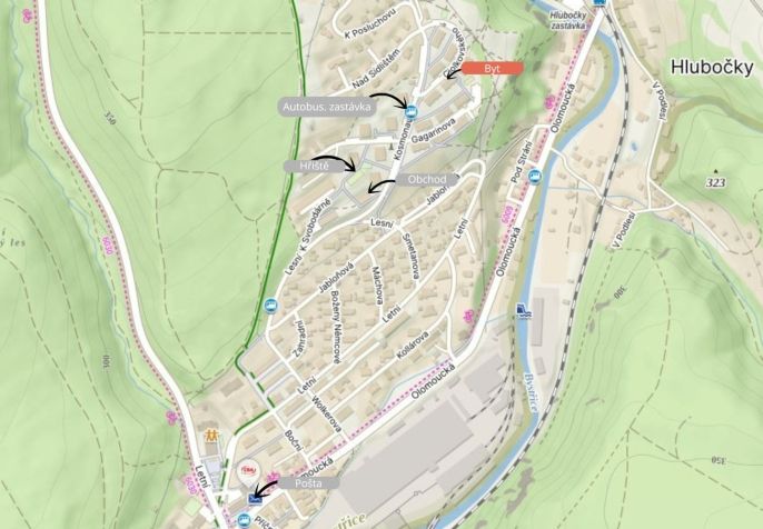 Prodej, Byt 1+1, Hlubočky