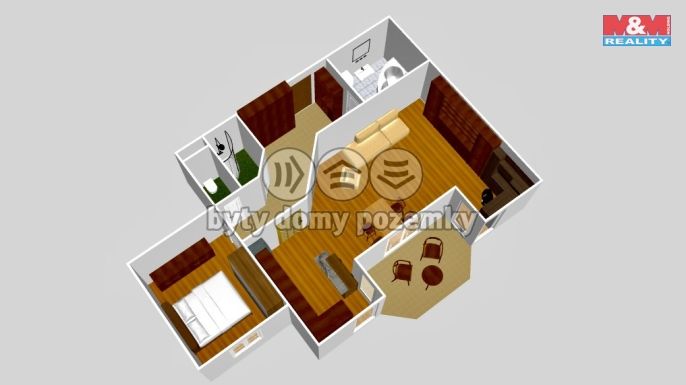 Pronájem, Byt 2+kk, Brno