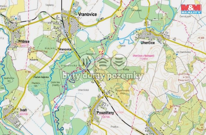 Prodej, Vodní plocha, Uherčice