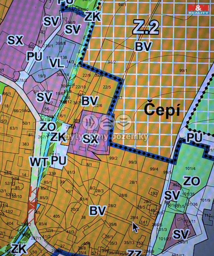 Prodej, Pozemek k bydlení, Čepí