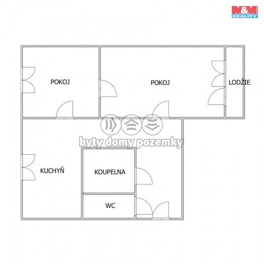 Prodej, Byt 2+1, Bílina