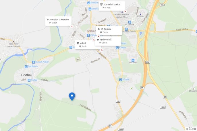 Prodej, Pozemek k bydlení, Plzeň