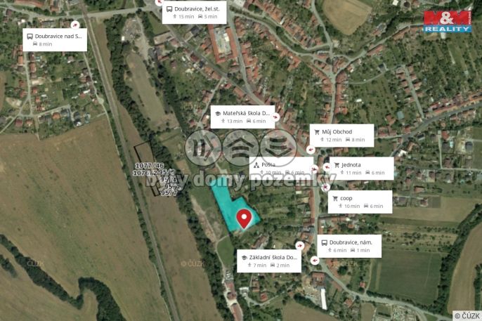 Prodej, Pozemek k bydlení, Doubravice nad Svitavou