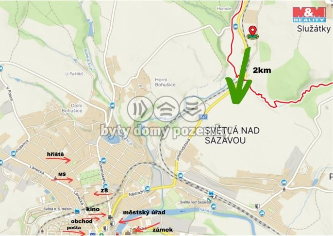 Prodej, Pozemek k bydlení, Služátky