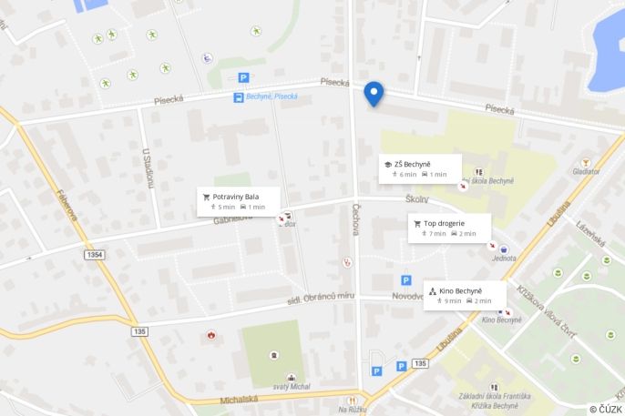 Pronájem, Byt 2+kk, Bechyně