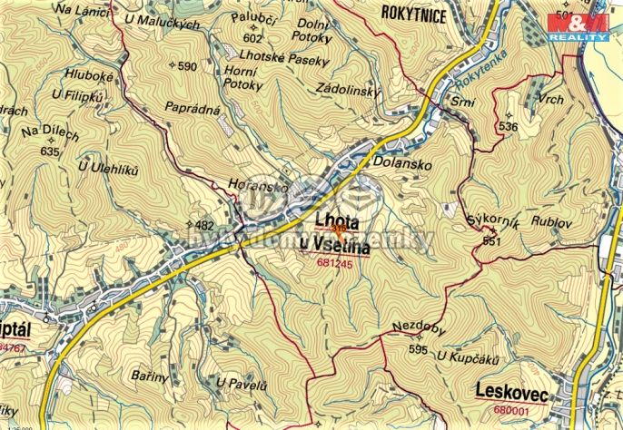 Prodej, Pole, Lhota u Vsetína