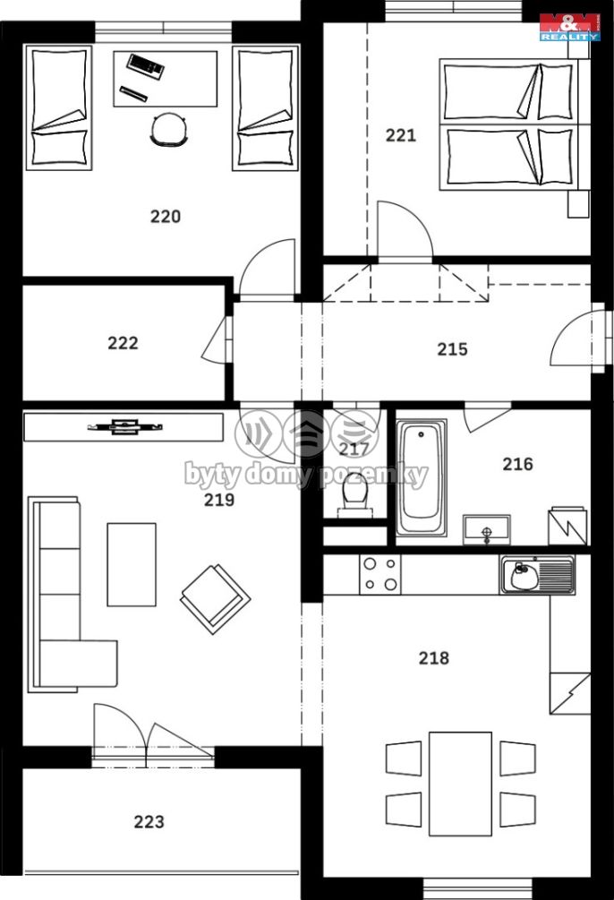 Prodej, Byt 3+1, Nýrsko