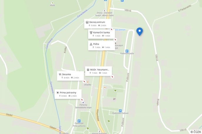 Prodej, Byt 2+1, Desná