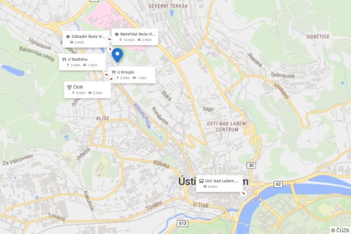 Pronájem, Kancelářský prostor, Ústí nad Labem