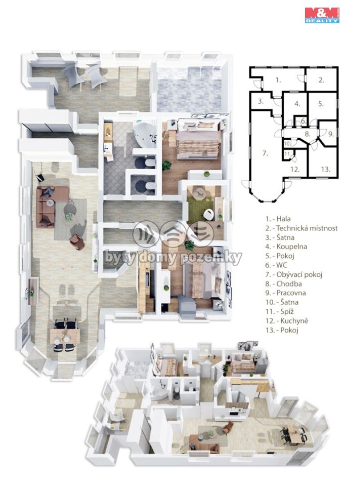 Prodej, Rodinný dům, Hluboš