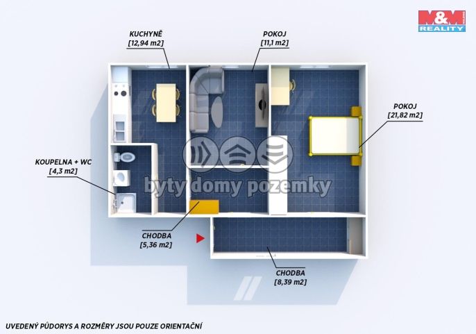 Pronájem, Byt 2+1, Nepomuk
