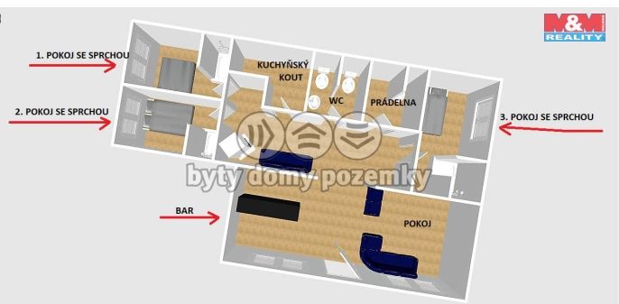 Pronájem, Obchod a služby, Cheb