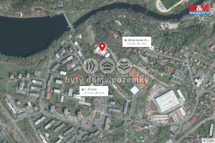 Pronájem, Byt 3+kk, Cheb