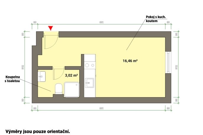 Pronájem, Byt 1+kk, Mariánské Lázně