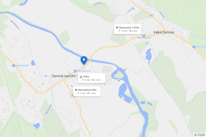 Pronájem, Byt 1+1, Čermná nad Orlicí