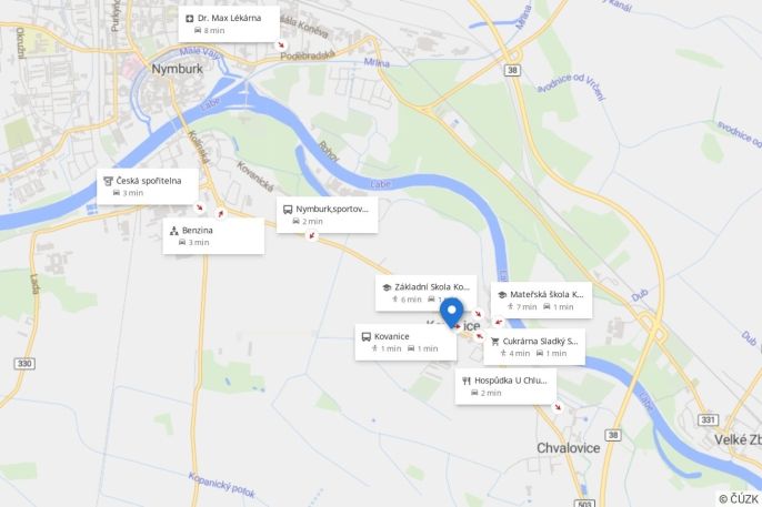 Pronájem, Byt 2+kk, Kovanice