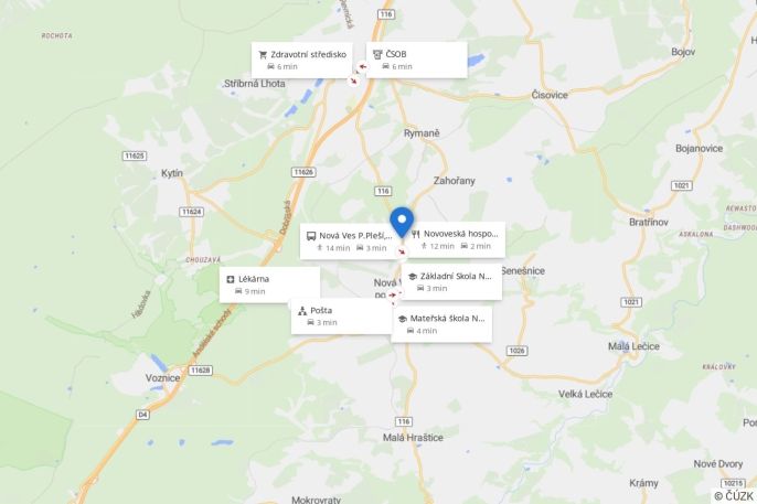 Prodej, Rodinný dům, Nová Ves pod Pleší