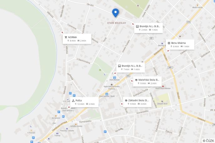 Pronájem, Byt 2+kk, Brandýs nad Labem-Stará Boleslav