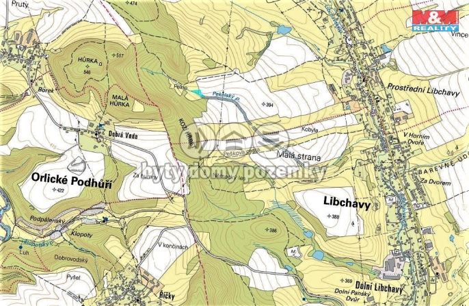 Prodej, Pole, Libchavy