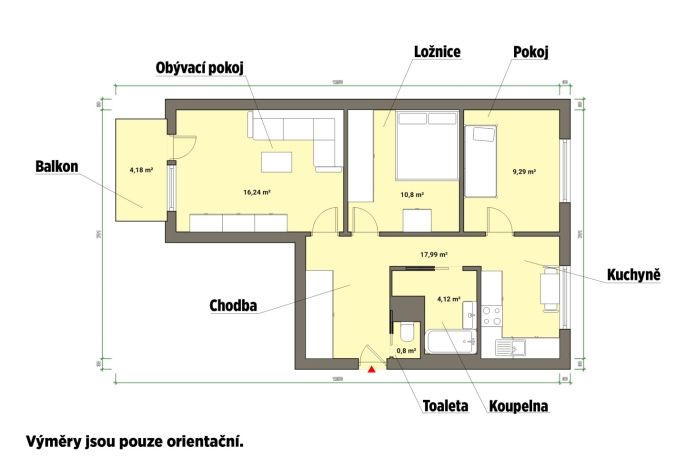 Pronájem, Byt 3+1, Mariánské Lázně