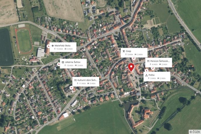 Pronájem, Byt 1+kk, Švihov