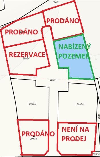 Prodej, Pozemek k bydlení, Račice