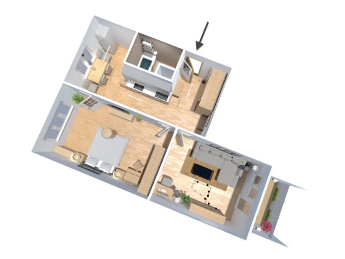 Prodej, Byt 2+1, Chomutov