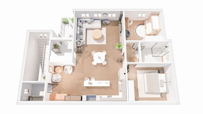 Pronájem, Byt 3+kk, Mělník