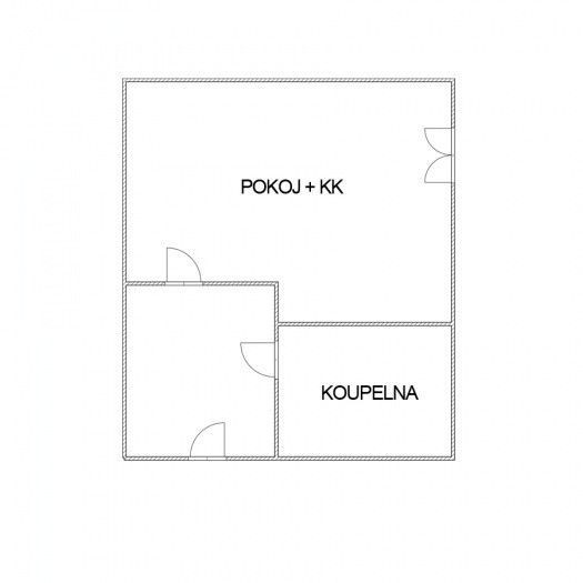 Pronájem, Byt 1+kk, Dlouhoňovice