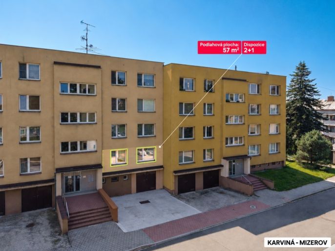 Prodej, Byt 2+1, Karviná
