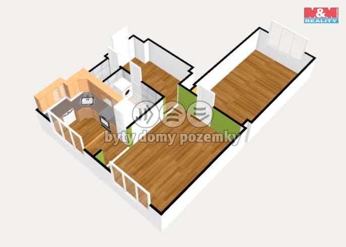 Prodej, Byt 2+1, Habartov