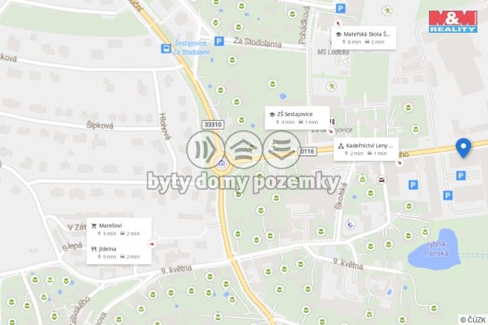 Prodej, Byt 3+kk, Šestajovice