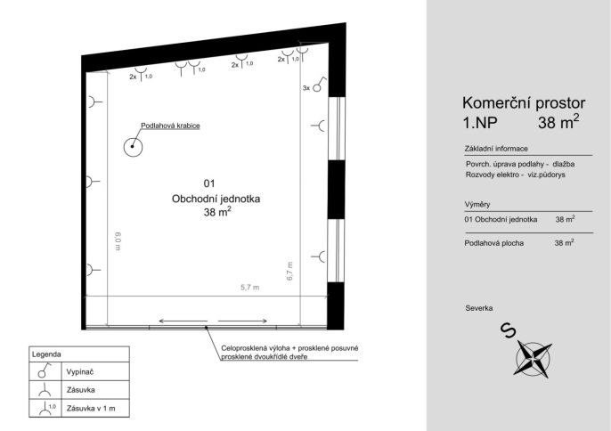 Pronájem, Obchodní objekt, Benešov