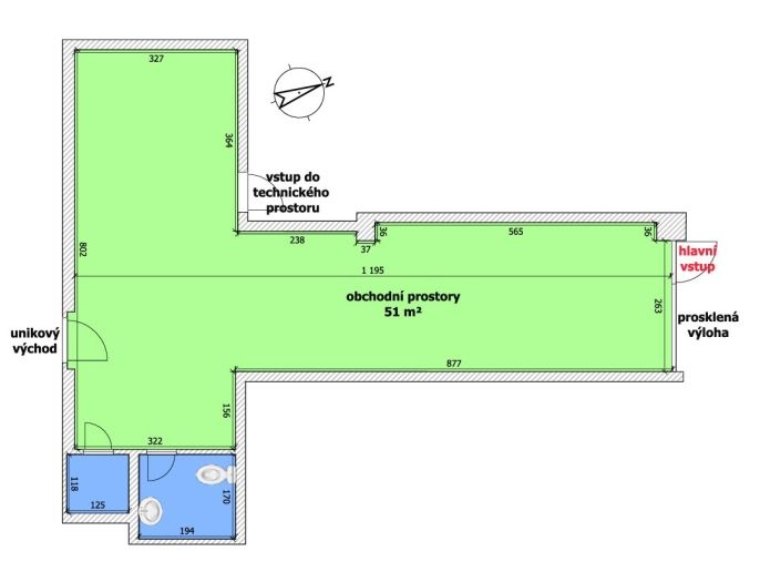 Pronájem, Obchod a služby, Ostrava