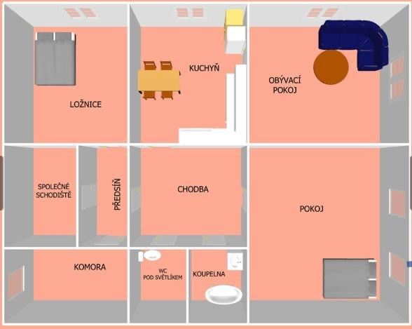 Prodej, Byt 3+1, Jaroměř