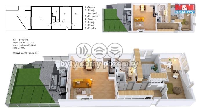 Prodej, Byt 3+kk, Mladá Boleslav