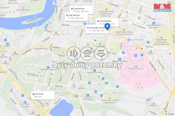 Prodej, Byt 1+1, Písek