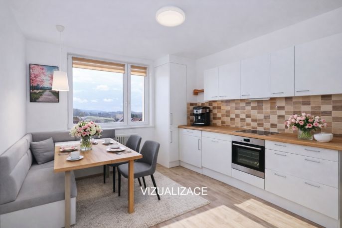 Pronájem, Byt 1+1, Křižanov