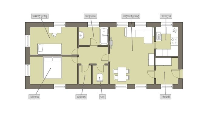 Pronájem, Byt 3+1, Čížkrajice