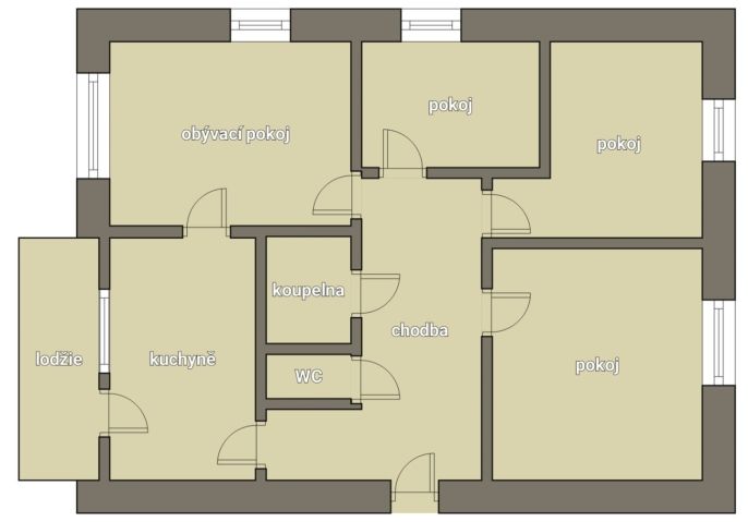 Prodej, Byt 4+1, Smilovy Hory