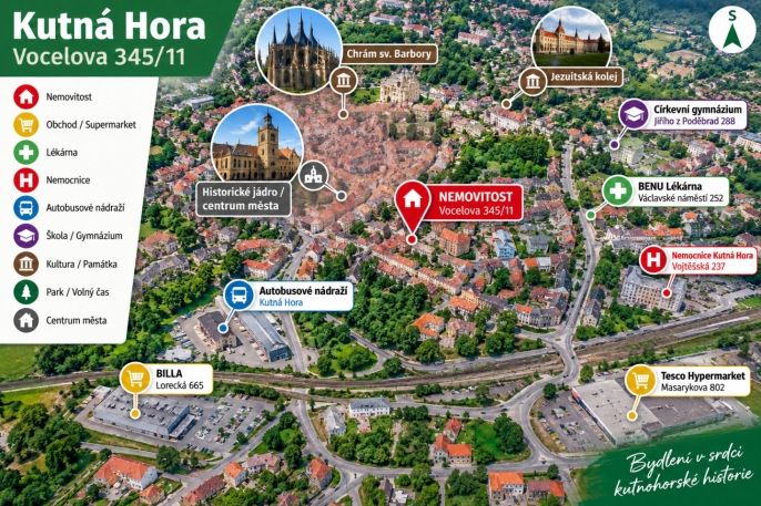 Prodej, Byt 5+1 a větší, Kutná Hora
