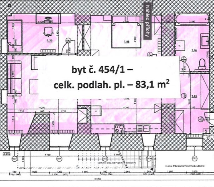 Prodej, Byt 3+1, Jaroměř