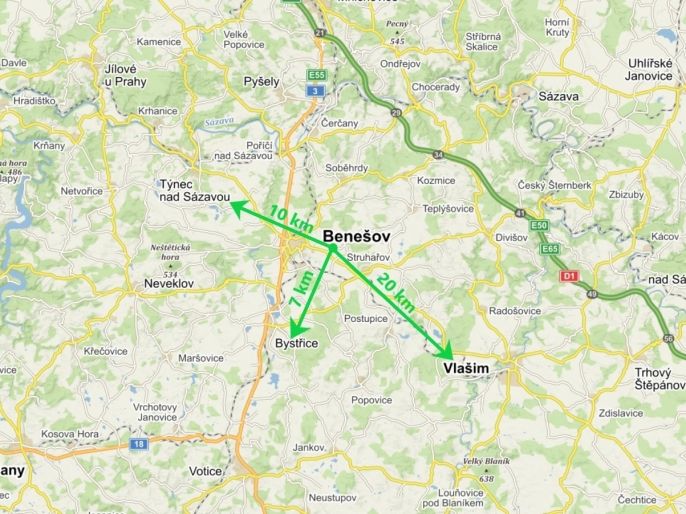 Pronájem, Byt 2+kk, Benešov