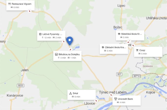 Prodej, Pole, Bělušice